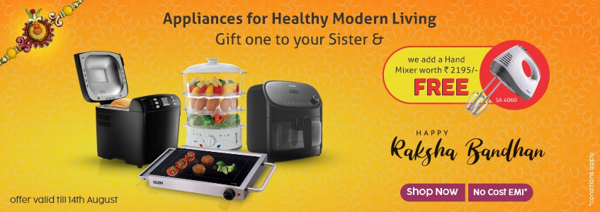 Appliances for healthy modern living - Gift one to your sister & we add a hand mixer free