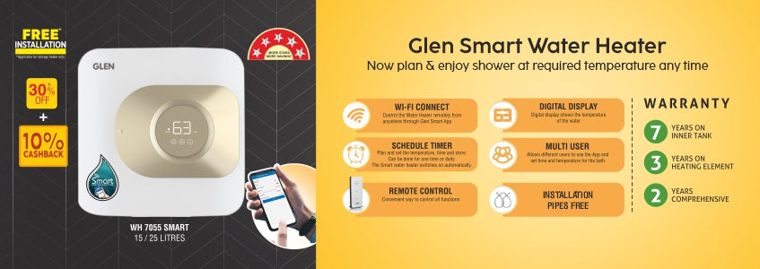 Introducing Glen Smart WIFI Enabled Water Heaters