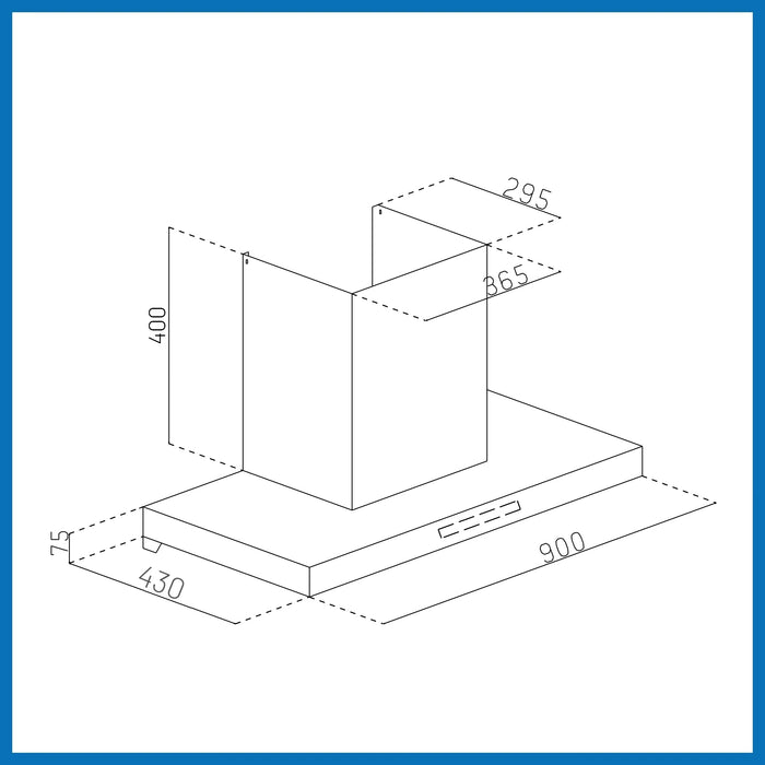 Auto Clean Chimney Filter-less with Heat Sensor, BLDC Motor 1600 m³/h - 60/76/90cm (CH6053HSRDCBAC)