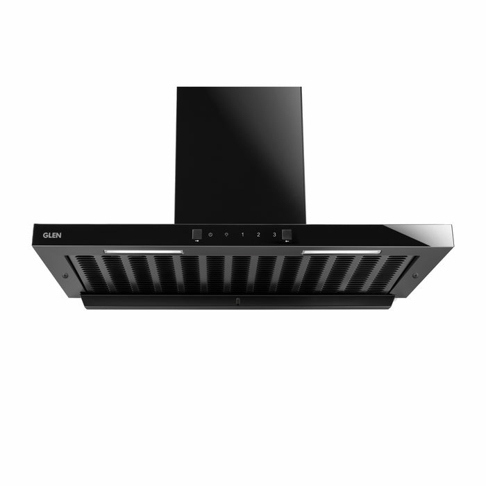 Auto Clean Filterless Chimney with Heat Sensor, 60/76/90cm 1400 m3/h - Black (CH 6055 BL MS AC)