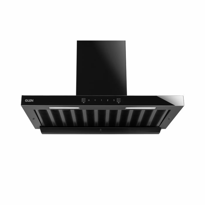 Auto Clean Filterless Chimney with Heat Sensor, 60/76/90cm 1400 m3/h - Black (CH 6055 BL MS AC)