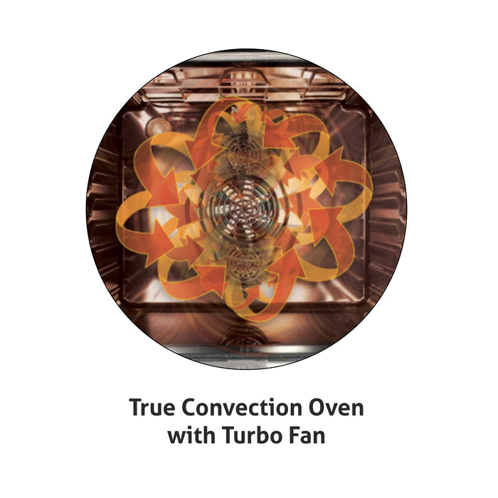 Built in Oven Motorised Rotisserie Turbo Fan 78Ltr with Multi-function (660 MRT BL)