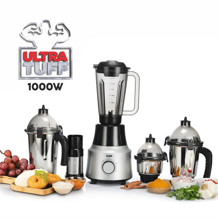 Ultra Tuff Mixer Grinder 1000W with 1 Transparent Jar & 3 Stainless Steel Jars (4031PLUS)