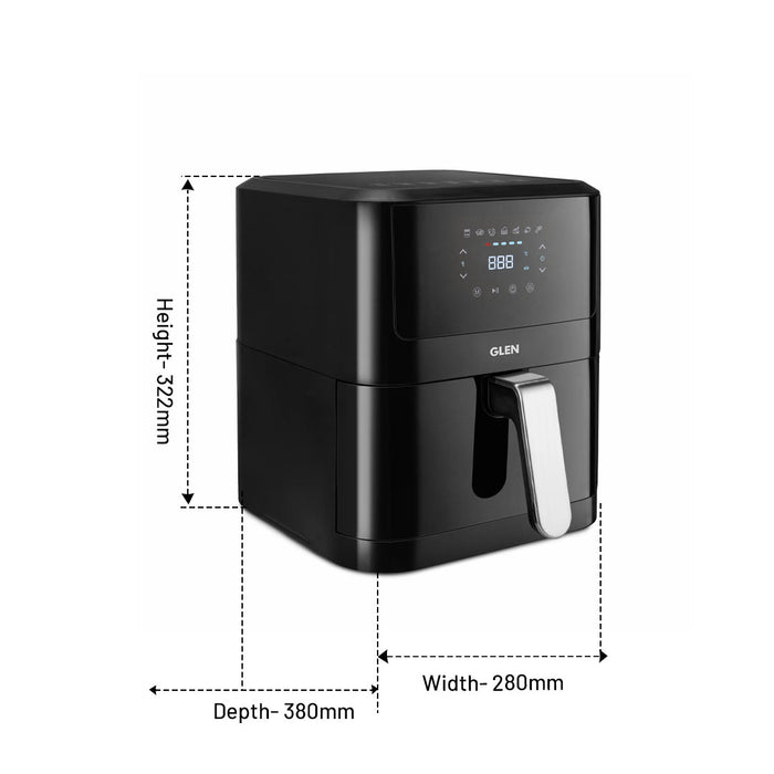 Air Fryer, 6.0 Litre Digital Controls, 7 Pre Set Menu Timer, Temperature Control, 1500W -Black (SA-3042DBL)