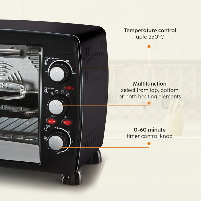 Oven Toaster Griller 30 Litre with Full Back Convection + Electric Hand Mixer with 2 Beaters (SA5030HM4059COMBO)