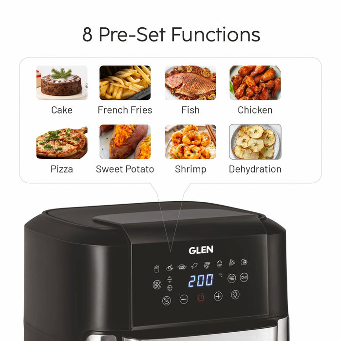 Digital Air Fryer, 12 Litre Capacity, 8 Pre Set Menu, Time and Temperature Control, 1800W - (SA 3040 DSS)