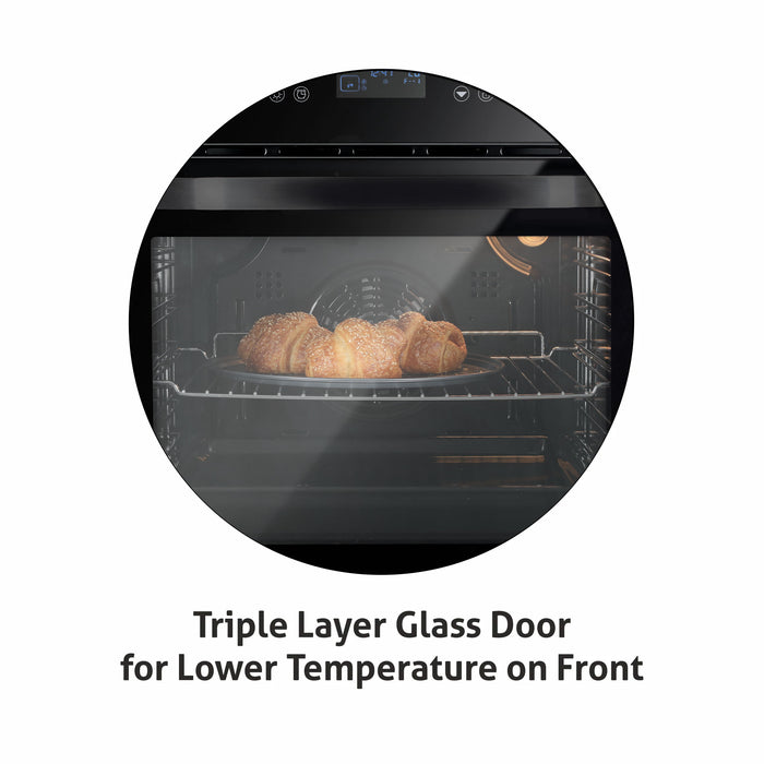 Built in Oven Motorised Rotisserie Turbo Fan 70Ltr with 12 Multi-functions (BO-652MRT)