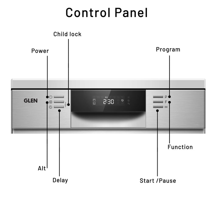 Built-in-Dishwasher 14 Place Setting SS Panel Electronic Controls (DW-7735M)