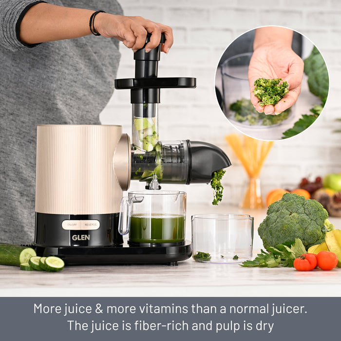 Cold Press Slow Juicer 150W, Juice and Pulp containers Low Noise (4017CPJ)