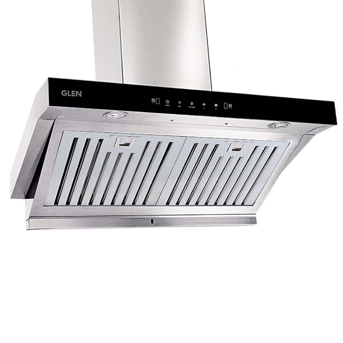 Auto Clean Kitchen Chimney, Baffle Filters, Touch Control with Motion Sensor 60cm 1200 m3/h - Silver (6078 MS AC)