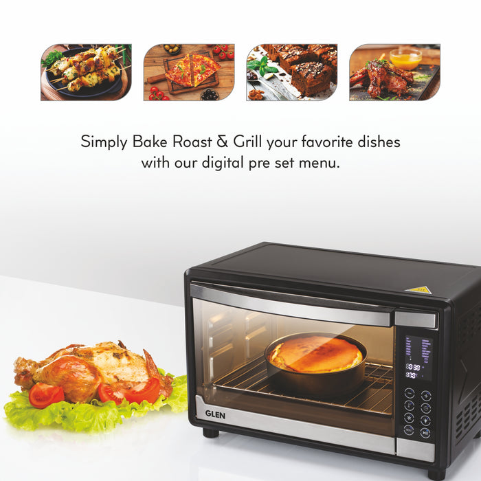 Oven Toaster Griller (OTG) -35 Litres, Digital, Full Back Convection, Motorized Rotisserie, 1600W Power - Black (5035DIGI)