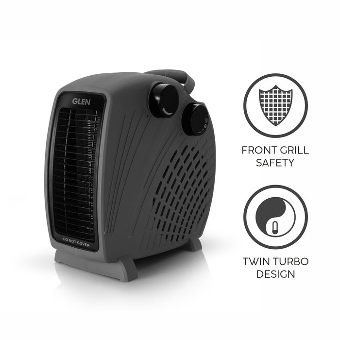 Electric Fan Room Heater with 2 Heat Settings - HA7020FHGREY