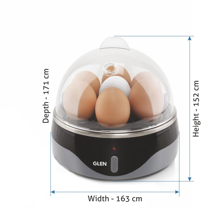 Egg Boiler Boils 7 Eggs, 1 Poaching Cup, Auto shut Off, 350W (3030EB7)