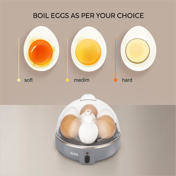 Egg Boiler Boils 7 Eggs, 1 Poaching Cup, Auto shut Off, 350W (3040EB7)