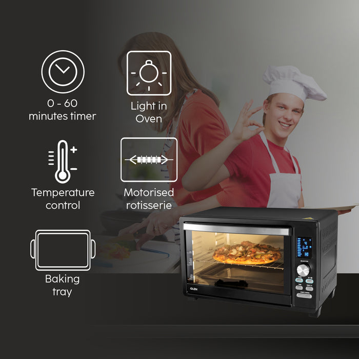 Digital Oven Toaster Griller (OTG) -33 Litres with Convection, Motorized Rotisserie, 1500W - Black (5033DIGI)