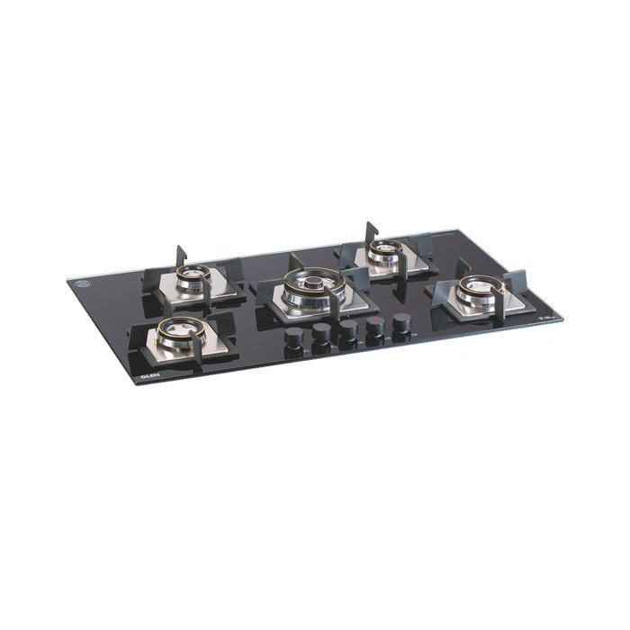 5 Burner Built-in Hob Triple Ring Double Ring Forged Brass Burner Flame Failure Device Auto Ign (1095 SQDBTRFFD)